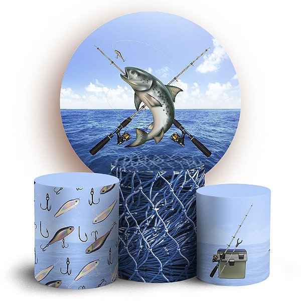 KIT Redondo e Trio - Pescaria - Sublimado 3D