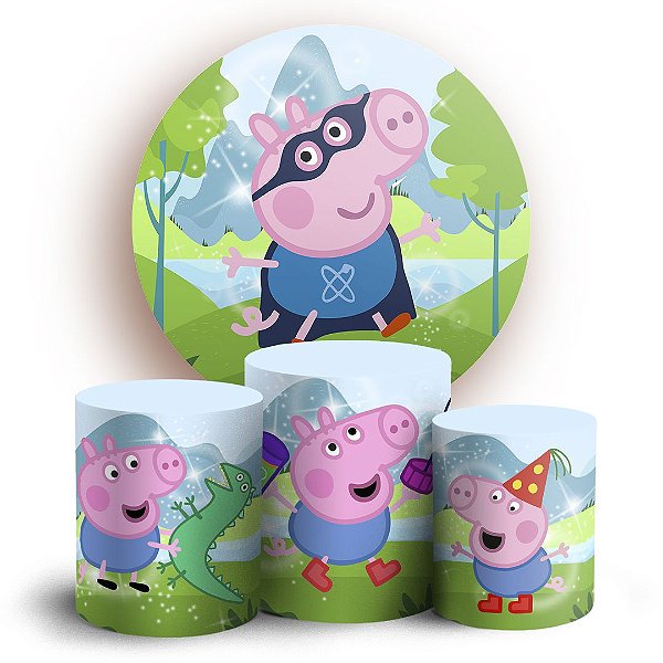 KIT Redondo e Trio - Peppa Pig - Sublimado 3D