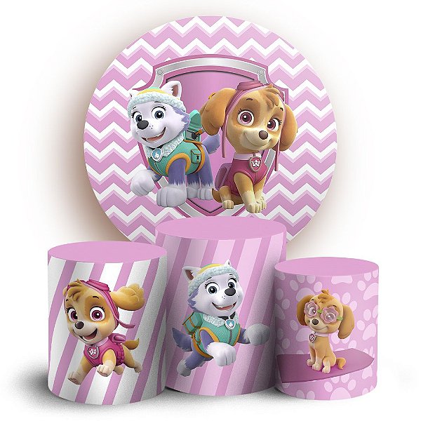 KIT Redondo e Trio - Patrulha Canina - Sublimado 3D