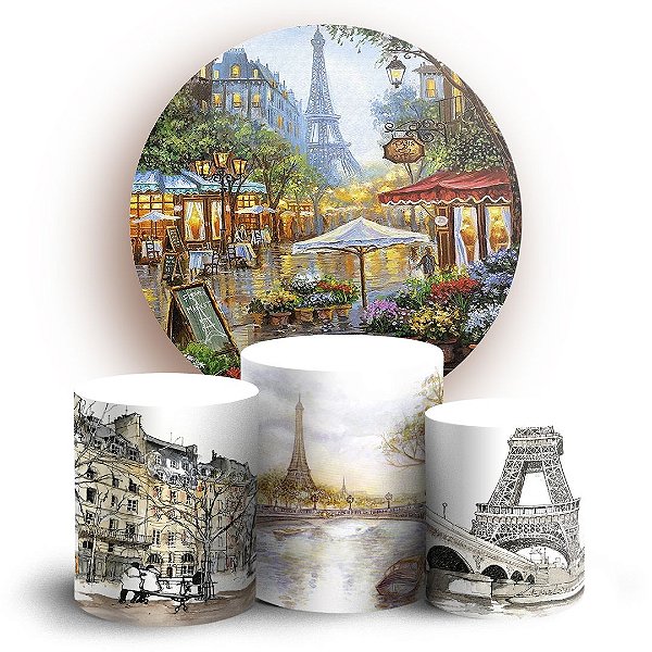 KIT Redondo e Trio - Paris - Sublimado 3D