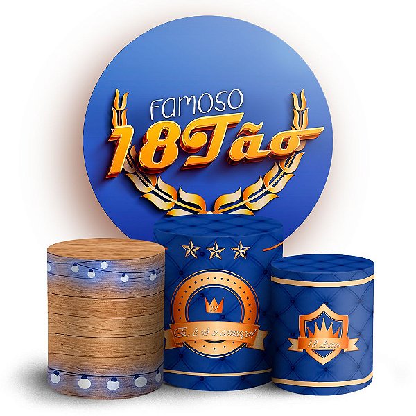 KIT Redondo e Trio - 18 Anos - Sublimado 3D