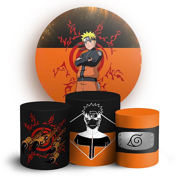 KIT Redondo e Trio - Naruto - Sublimado 3D