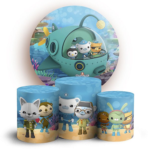 KIT Redondo e Trio - Octonautas - Sublimado 3D