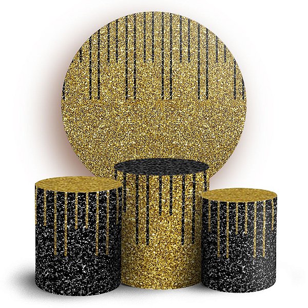 KIT Redondo e Trio - Glitter - Sublimado 3D