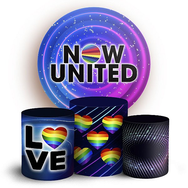 KIT Redondo e Trio - Now United - Sublimado 3D