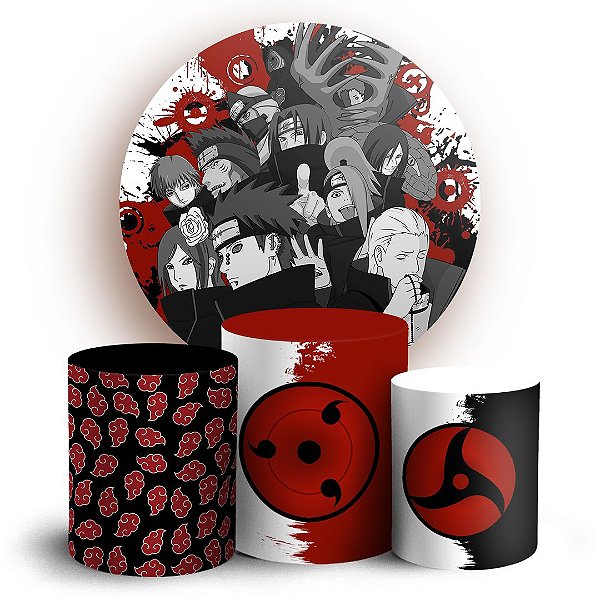 KIT Redondo e Trio - Naruto - Sublimado 3D