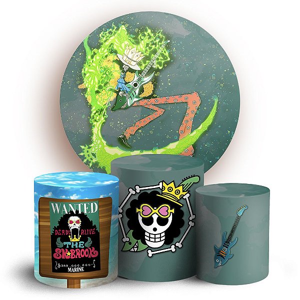 KIT Redondo e Trio - One Piece Brook - Sublimado 3D