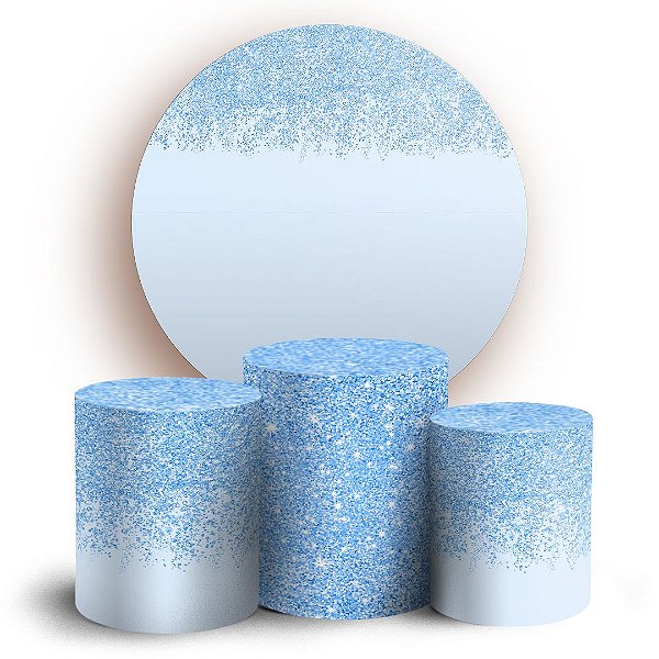 KIT Redondo e Trio - Glitter - Sublimado 3D