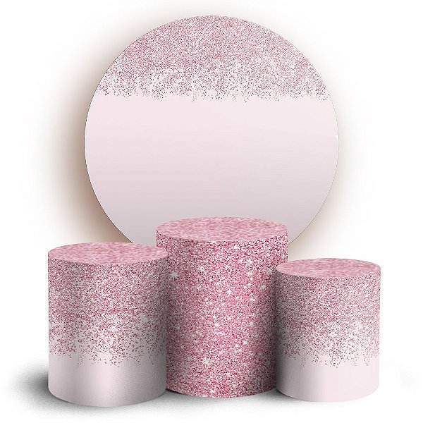 KIT Redondo e Trio - Glitter - Sublimado 3D