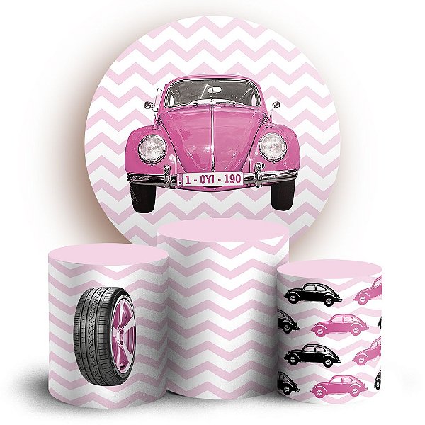 KIT Redondo e Trio - Fusca - Sublimado 3D