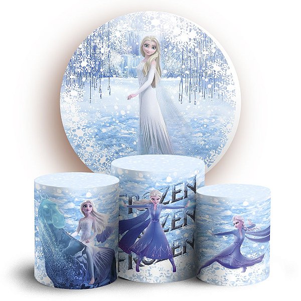 KIT Redondo e Trio - Frozen - Sublimado 3D