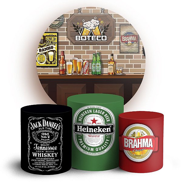 KIT Redondo e Trio - Boteco - Sublimado 3D