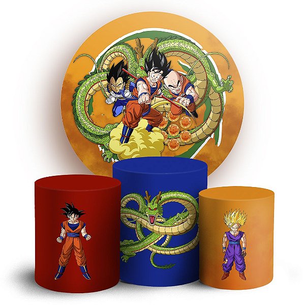 KIT Redondo e Trio - Dragon Ball - Sublimado 3D