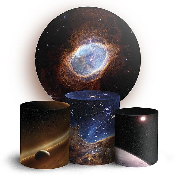 KIT Redondo e Trio - Espaço Realista - Sublimado 3D