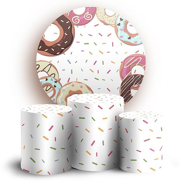 KIT Redondo e Trio - Doces - Sublimado 3D