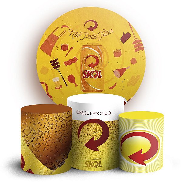 KIT Redondo e Trio - Skol - Sublimado 3D