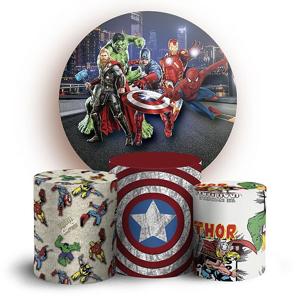 KIT Redondo e Trio - Herois - Sublimado 3D