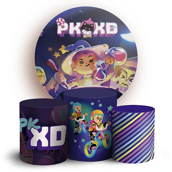 Capas Painel Redondo e Trio Cilindro Sublimado - PK XD