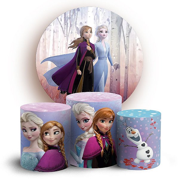 KIT Redondo e Trio - Frozen - Sublimado 3D