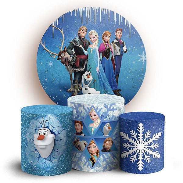 KIT Redondo e Trio - Frozen - Sublimado 3D