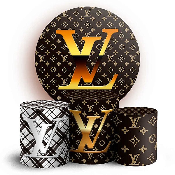 KIT Redondo e Trio - Louis Vuitton - Sublimado 3D