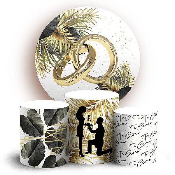 KIT Redondo e Trio - Casamento - Sublimado 3D