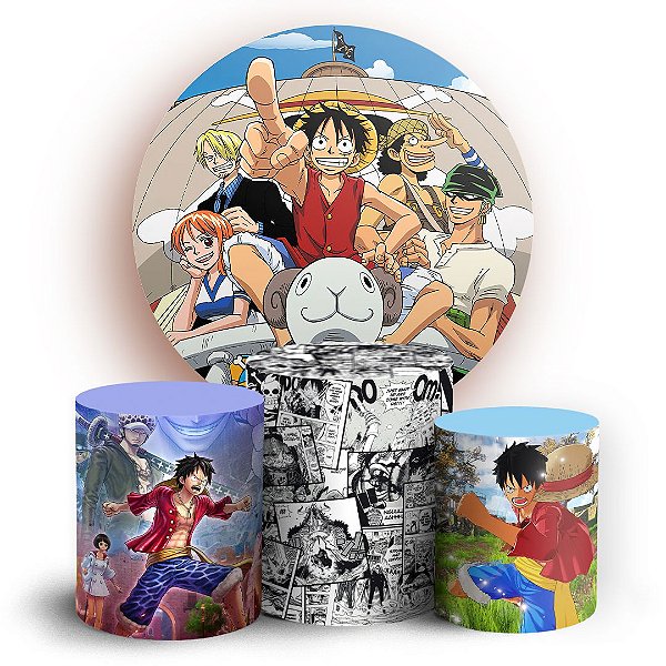 KIT Redondo e Trio - One Piece - Sublimado 3D
