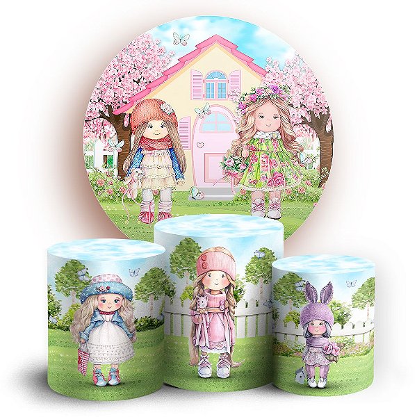 KIT Redondo e Trio - Boneca Vintage - Sublimado 3D