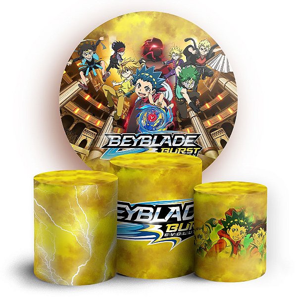 KIT Redondo e Trio - Beyblade - Sublimado 3D