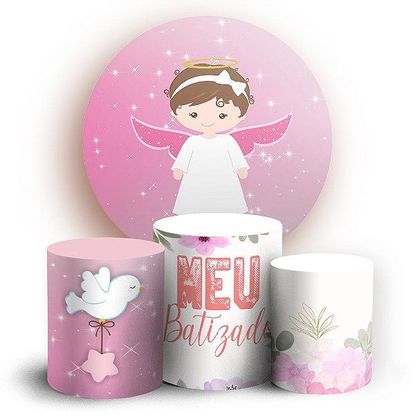 KIT Redondo e Trio - Batizado - Sublimado 3D
