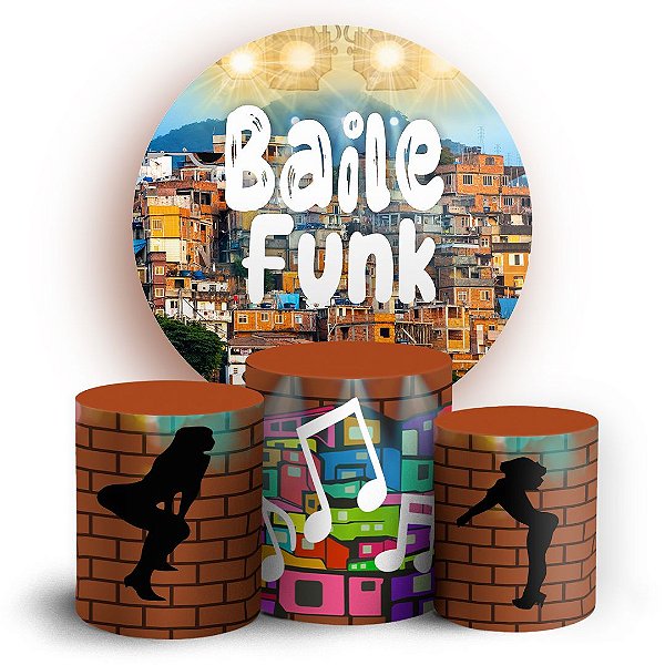 KIT Redondo e Trio - Baile Funk - Sublimado 3D