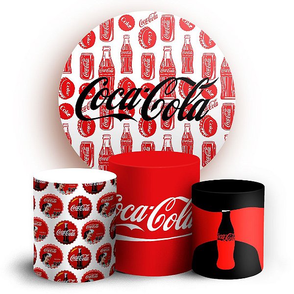 KIT Redondo e Trio - Coca Cola  - Sublimado 3D