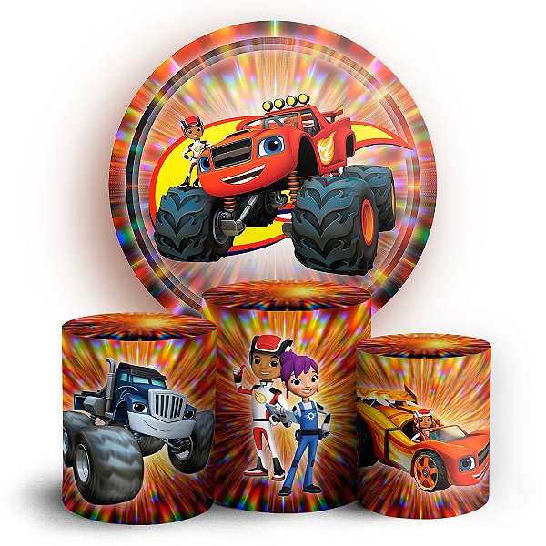 KIT Redondo e Trio - Blazer and Monster Machine - Sublimado 3D