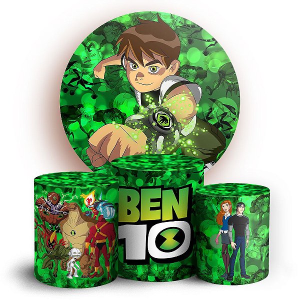 KIT Redondo e Trio - Ben 10  - Sublimado 3D