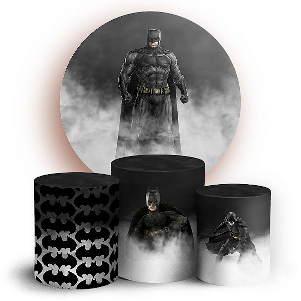 KIT Redondo e Trio - Batman  - Sublimado 3D