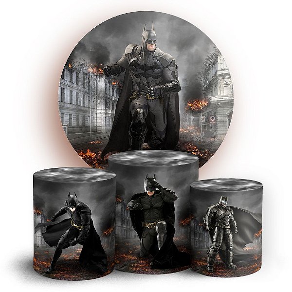 KIT Redondo e Trio - Batman  - Sublimado 3D