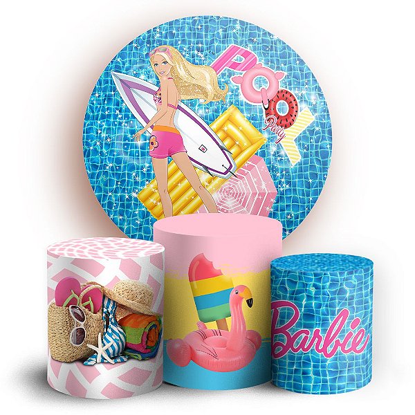 KIT Redondo e Trio - Barbie  - Sublimado 3D