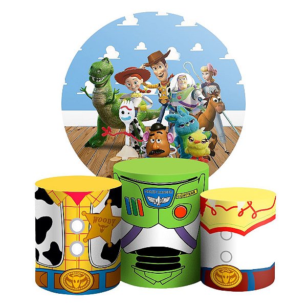 KIT Redondo e Trio - Toy Story - Sublimado 3D