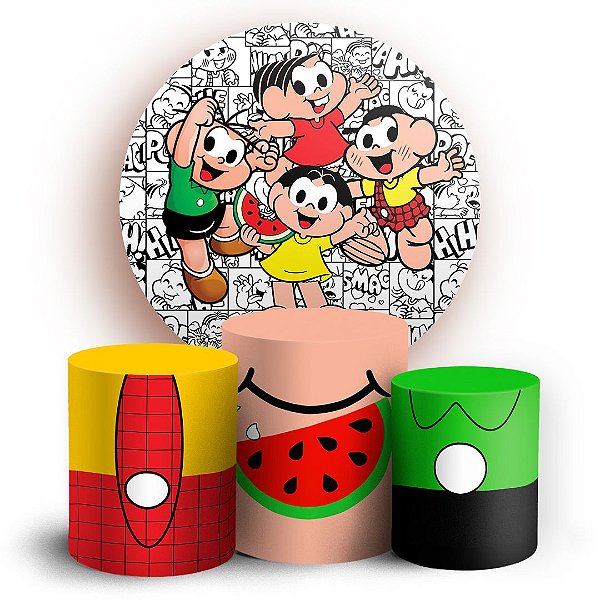 KIT Redondo e Trio - Turma da Mônica - Sublimado 3D