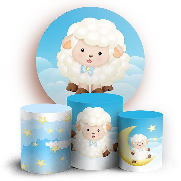KIT Redondo e Trio - Ovelhinha  - Sublimado 3D