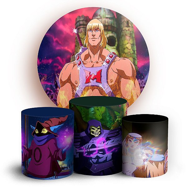KIT Redondo e Trio - He Man  - Sublimado 3D