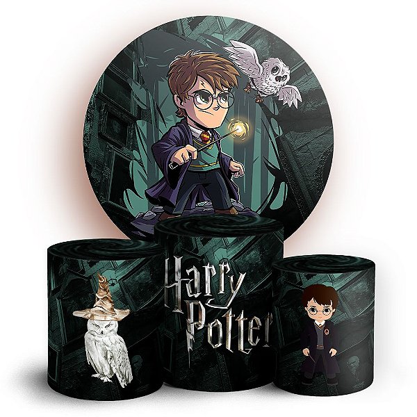 KIT Redondo e Trio - Harry Potter  - Sublimado 3D