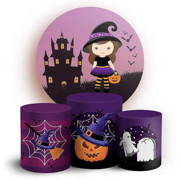 KIT Redondo e Trio - Halloween  - Sublimado 3D
