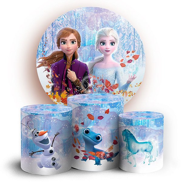KIT Redondo e Trio - Frozen  - Sublimado 3D