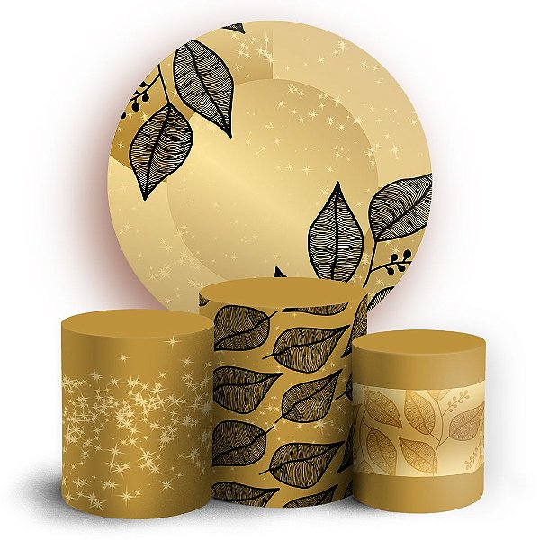 KIT Redondo e Trio - Floral  - Sublimado 3D