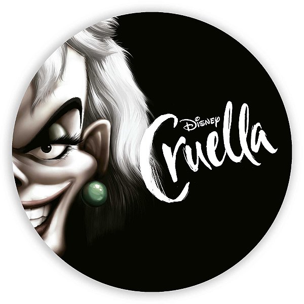Painel Redondo - Cruella - Sublimado 3D