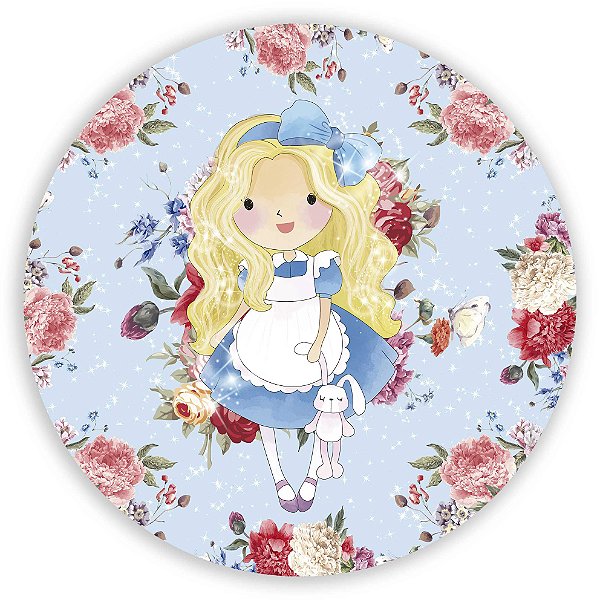 Painel Redondo - Alice - Sublimado 3D