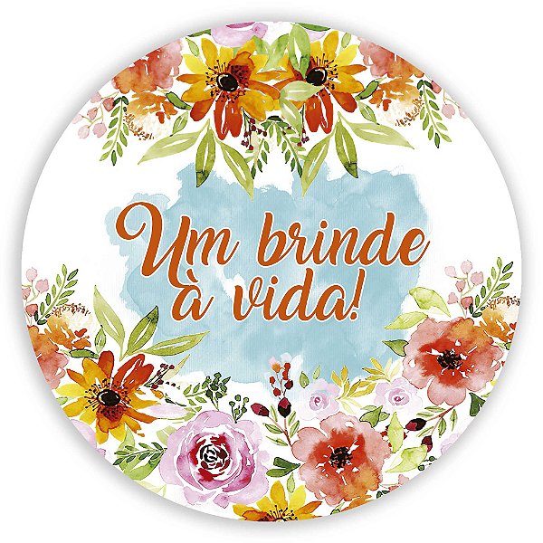 Painel Redondo - Floral - Sublimado 3D