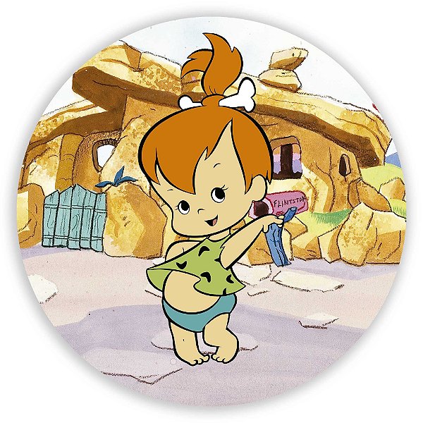 Painel Redondo - Flintstones - Sublimado 3D