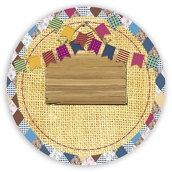 Painel Redondo - Festa Junina - Sublimado 3D